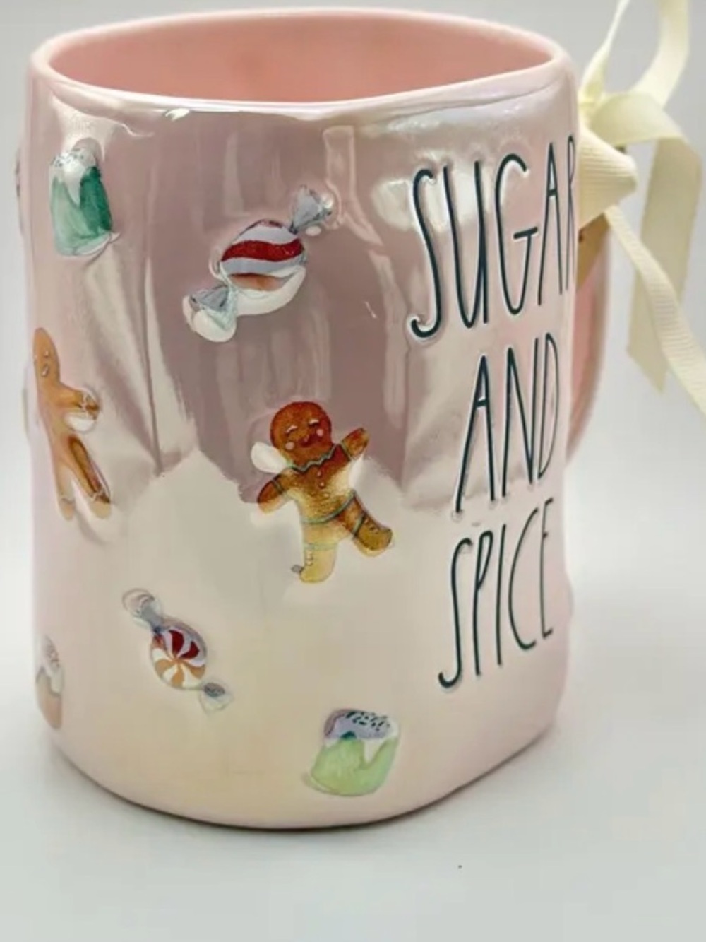 NEW Pink Iridescent Sugar & Spice mug by Rae Dunn